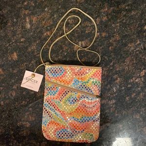 Made in USA cross-body Spicer bag- cork
